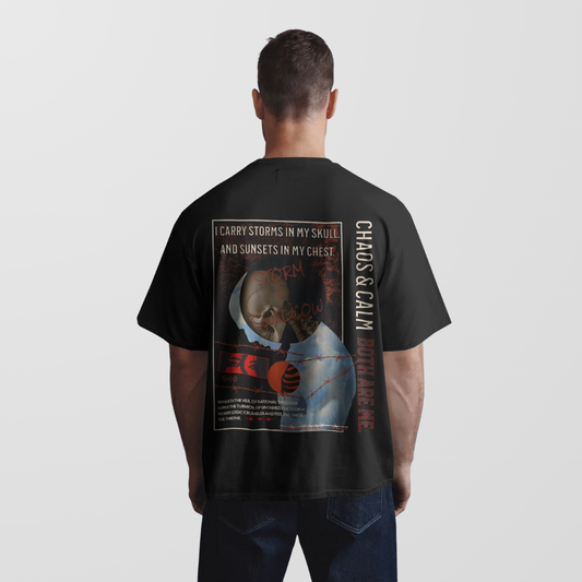 Chaos and Calm - Both are Me | Unisex Oversized T-Shirt