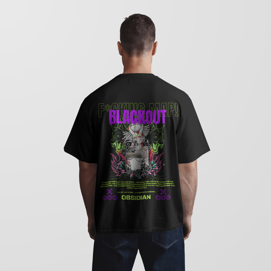 Blackout the Map | Unisex Oversized T-Shirt