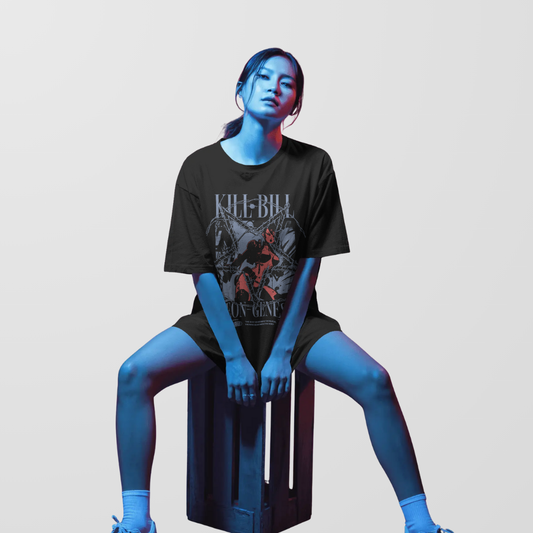 Angles don't Bleed Black - Neon Genesis | Unisex Oversized T-Shirt