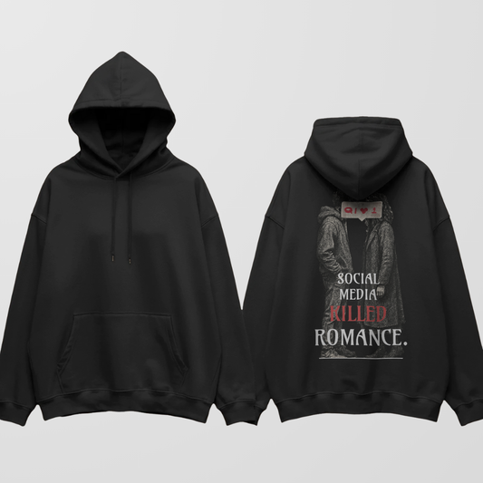 Social Media Killed Romance | Unisex Oversized Hoodie