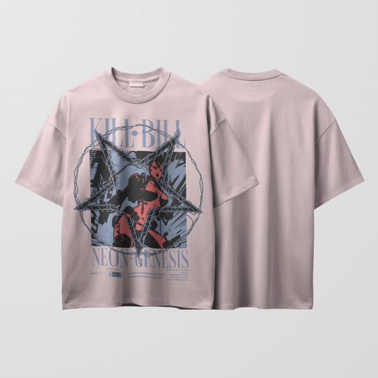 Angles don't Bleed Black - Neon Genesis | Unisex Oversized T-Shirt
